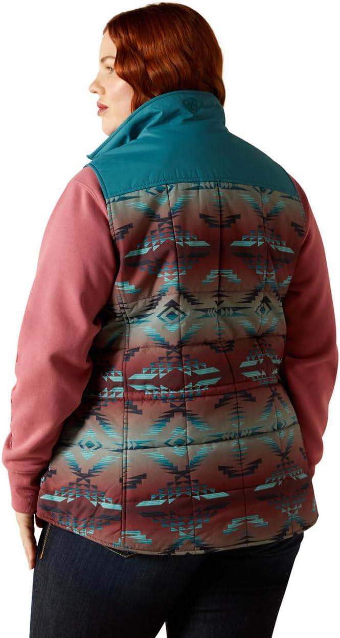 imageARIAT womens Crius Insulated VestDragonflyInez Blanket Print