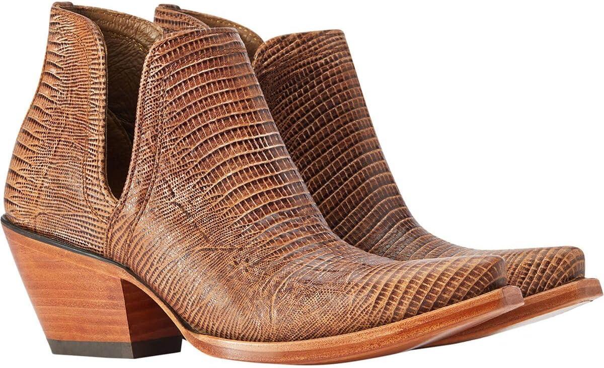 imageARIAT womens Dixon Chimayo Western BootBrown Lizard Print