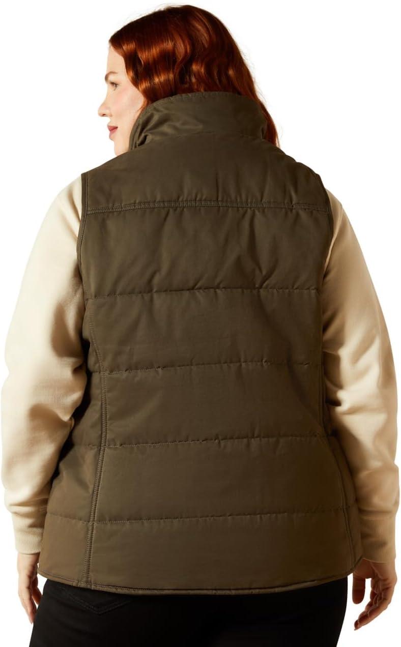 imageARIAT womens Grizzly Quilted VestEarth