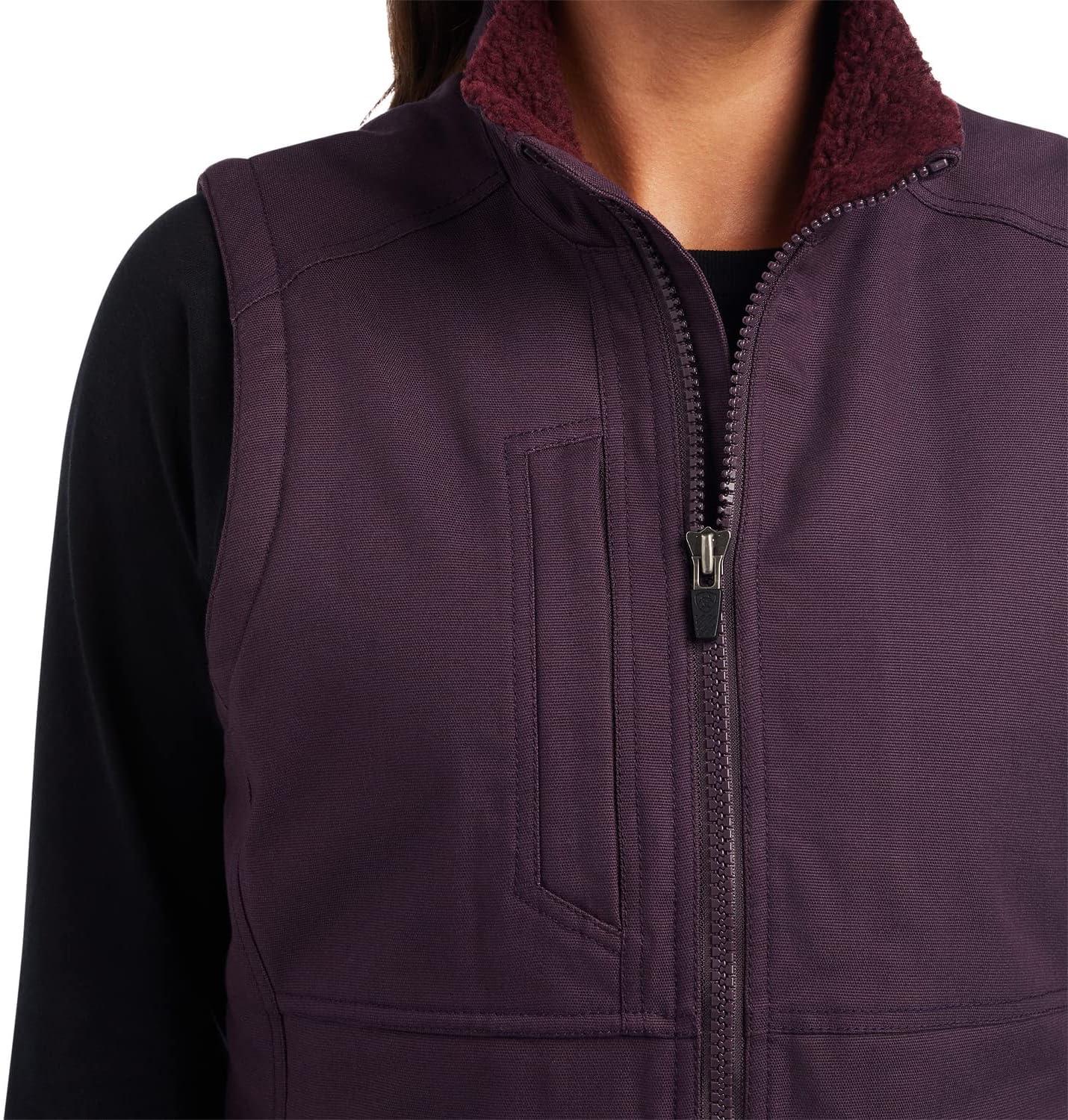 imageARIAT womens Rebar Duracanvas Insulated VestPlum Perfect