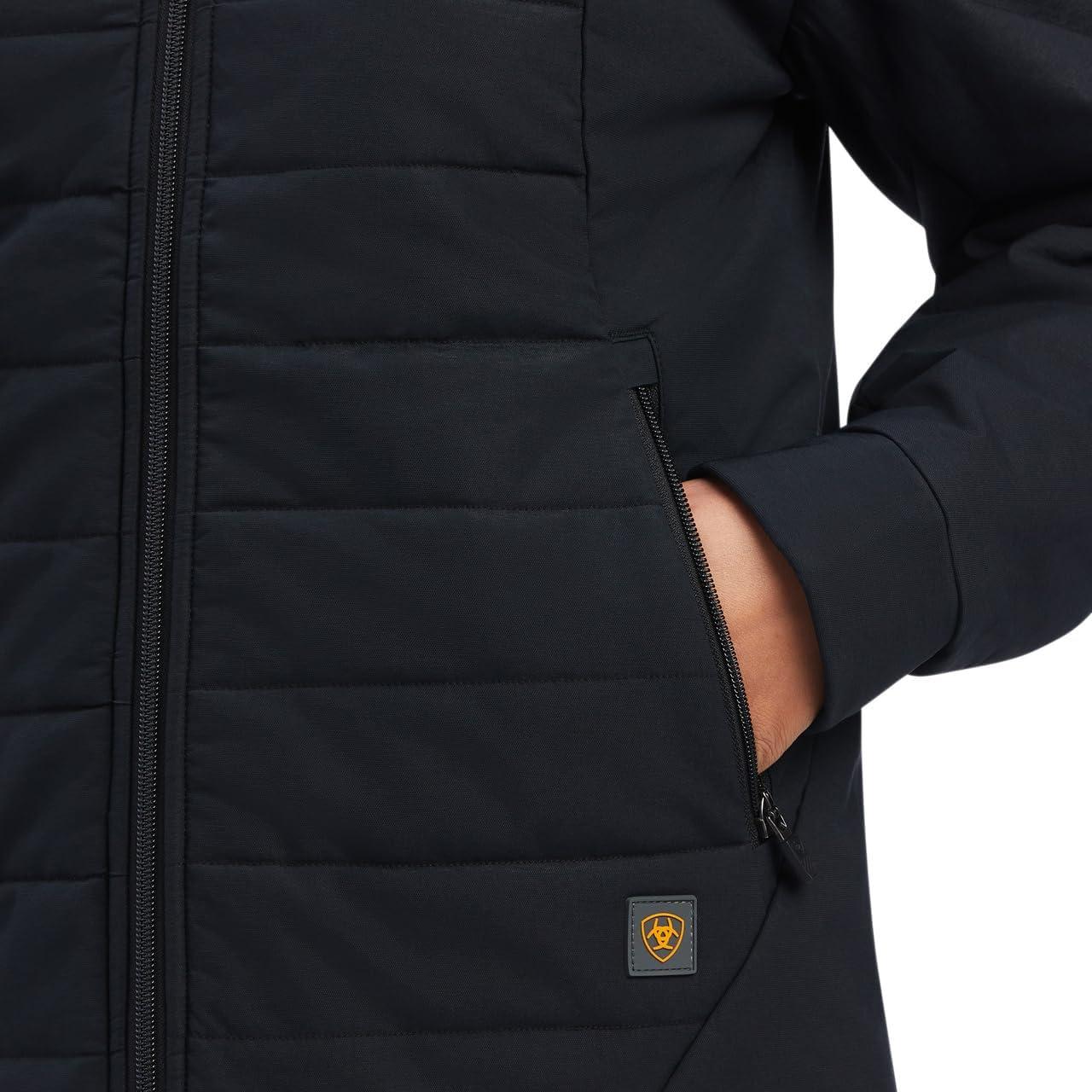 imageAriat 10037609 DISC Womens Rebar Valkyrie Canvas Black JacketBlack