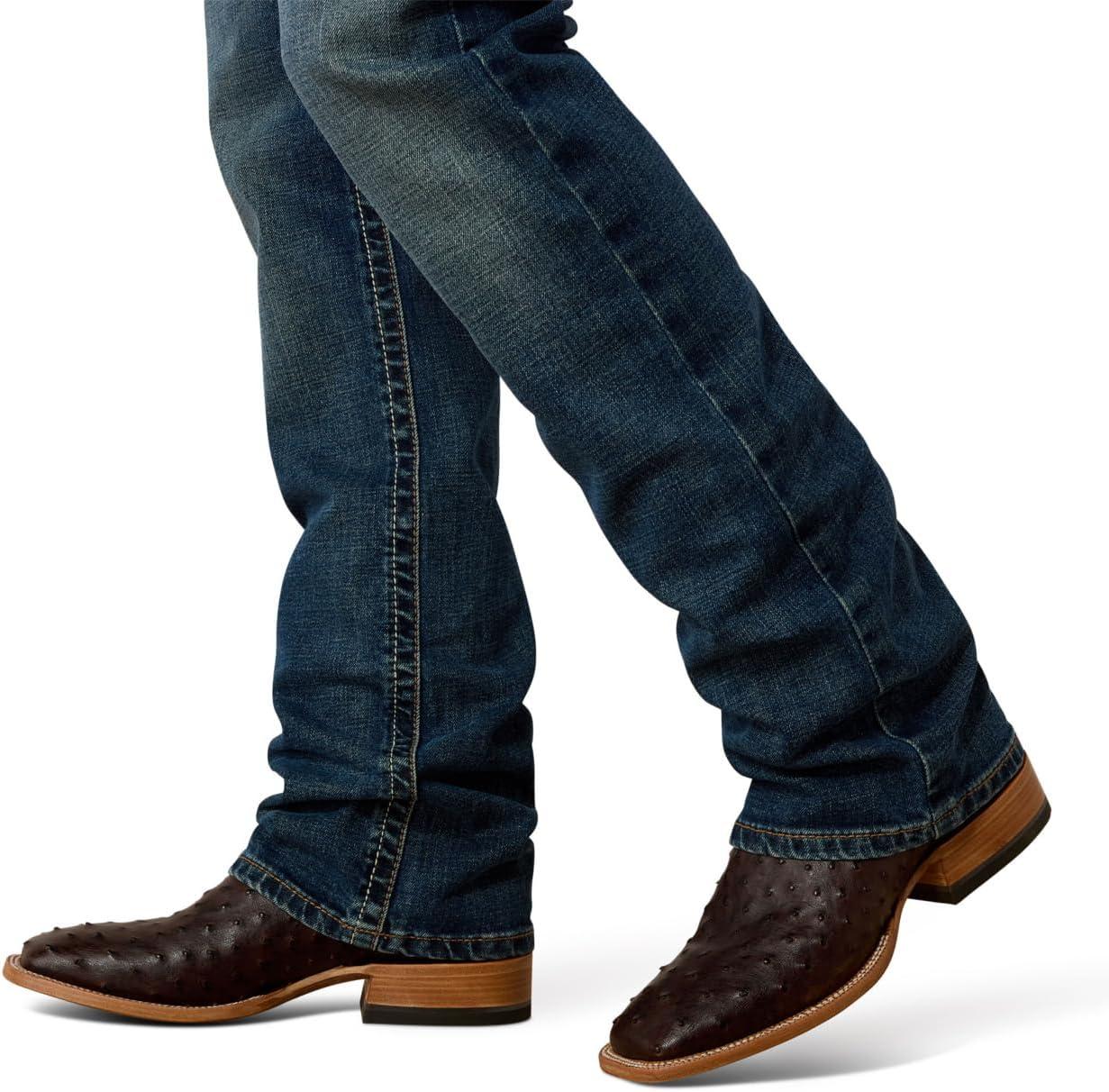 imageAriat M5 Slim Stackable Straight Leg Jean Mens Low Rise Slim Fit DenimSilverton