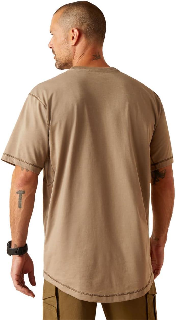 imageAriat Mens Rebar Short Sleeve CrewBrindle Heather