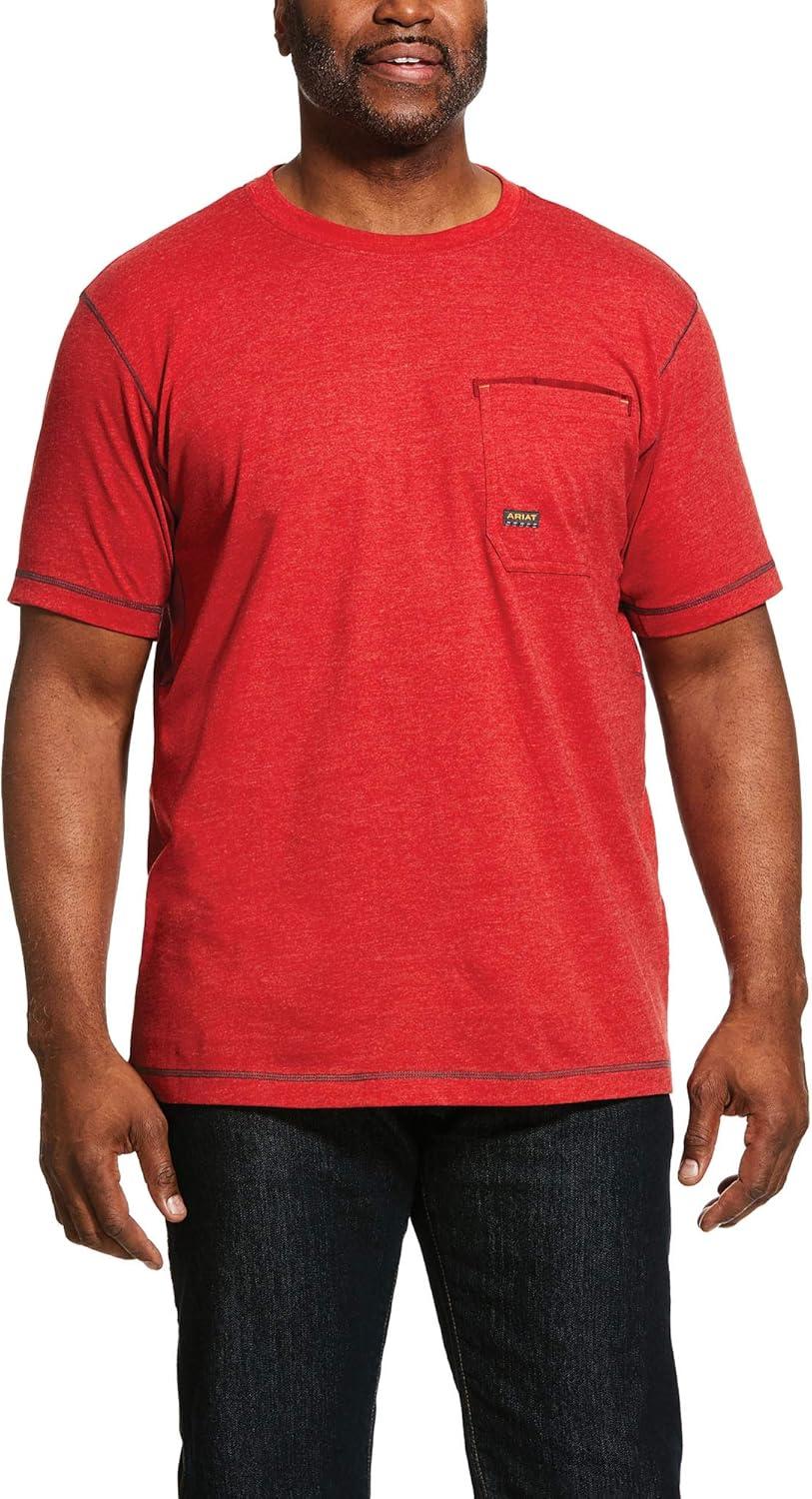 imageAriat Mens Rebar Short Sleeve CrewCharcoalheather