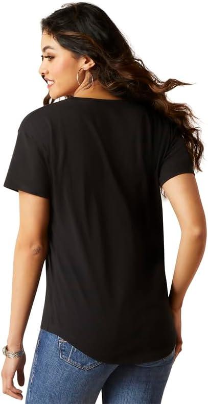 imageAriat Womens Ariat Denim Label TShirtBlackViva Mexico