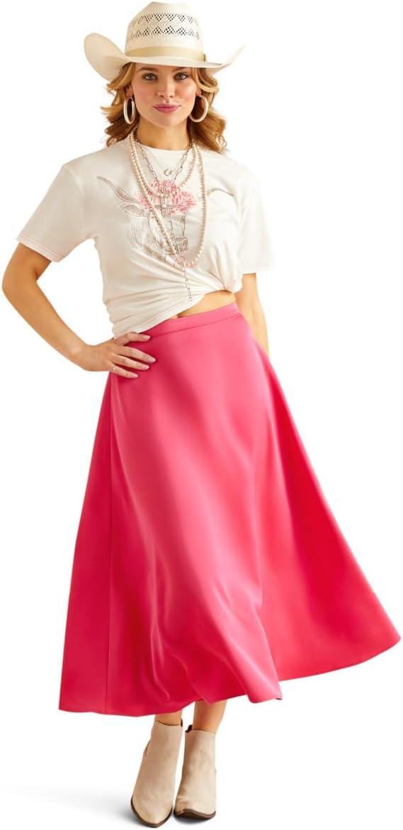 imageAriat Womens Ariat Denim Label TShirtCloud Dancer