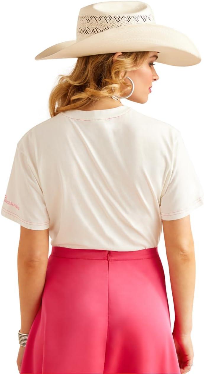 imageAriat Womens Ariat Denim Label TShirtCloud Dancer