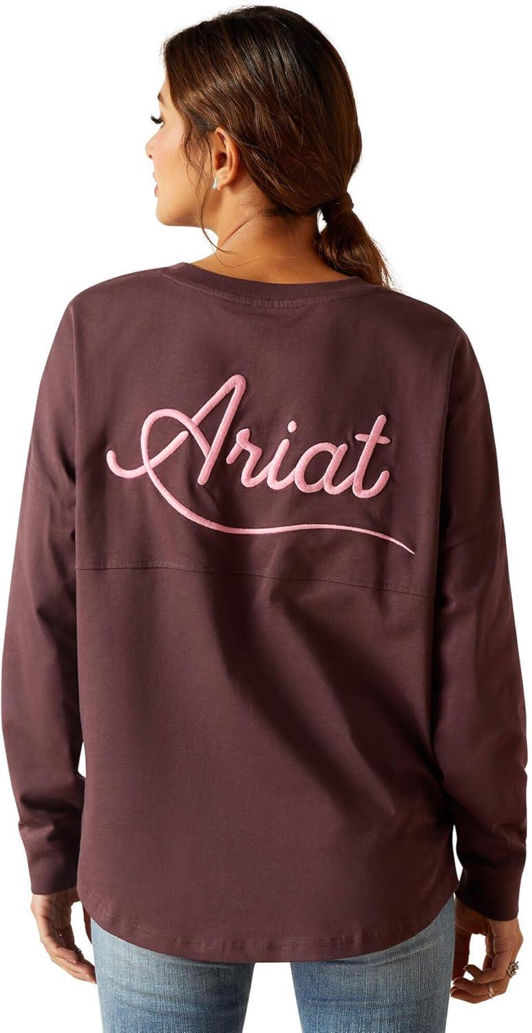 imageAriat Womens Ariat Denim Label TShirtClove BrownAriat