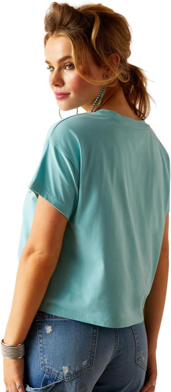 imageAriat Womens Ariat Denim Label TShirtMarine BlueMills