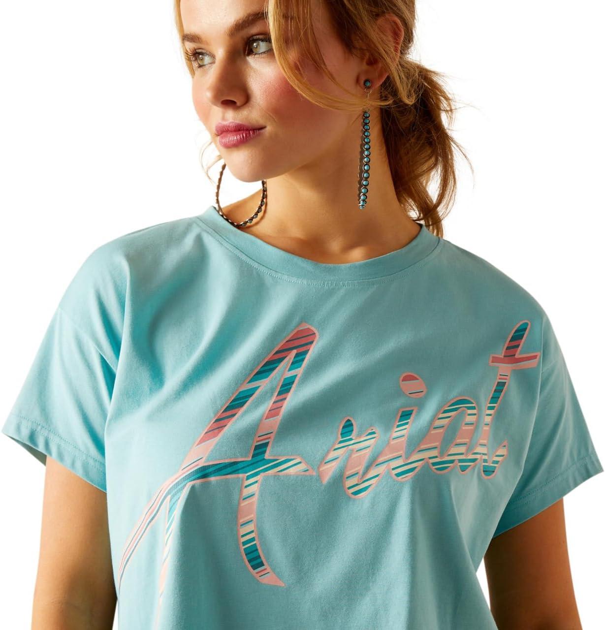 imageAriat Womens Ariat Denim Label TShirtMarine BlueMills