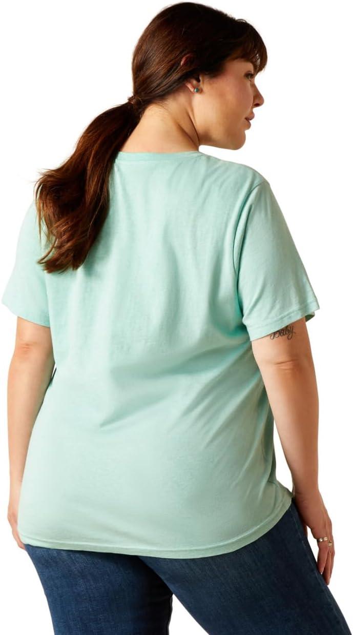 imageAriat Womens Ariat Denim Label TShirtMoonbeam