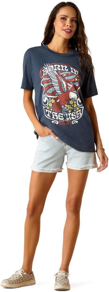 imageAriat Womens Ariat Denim Label TShirtNavy Heather