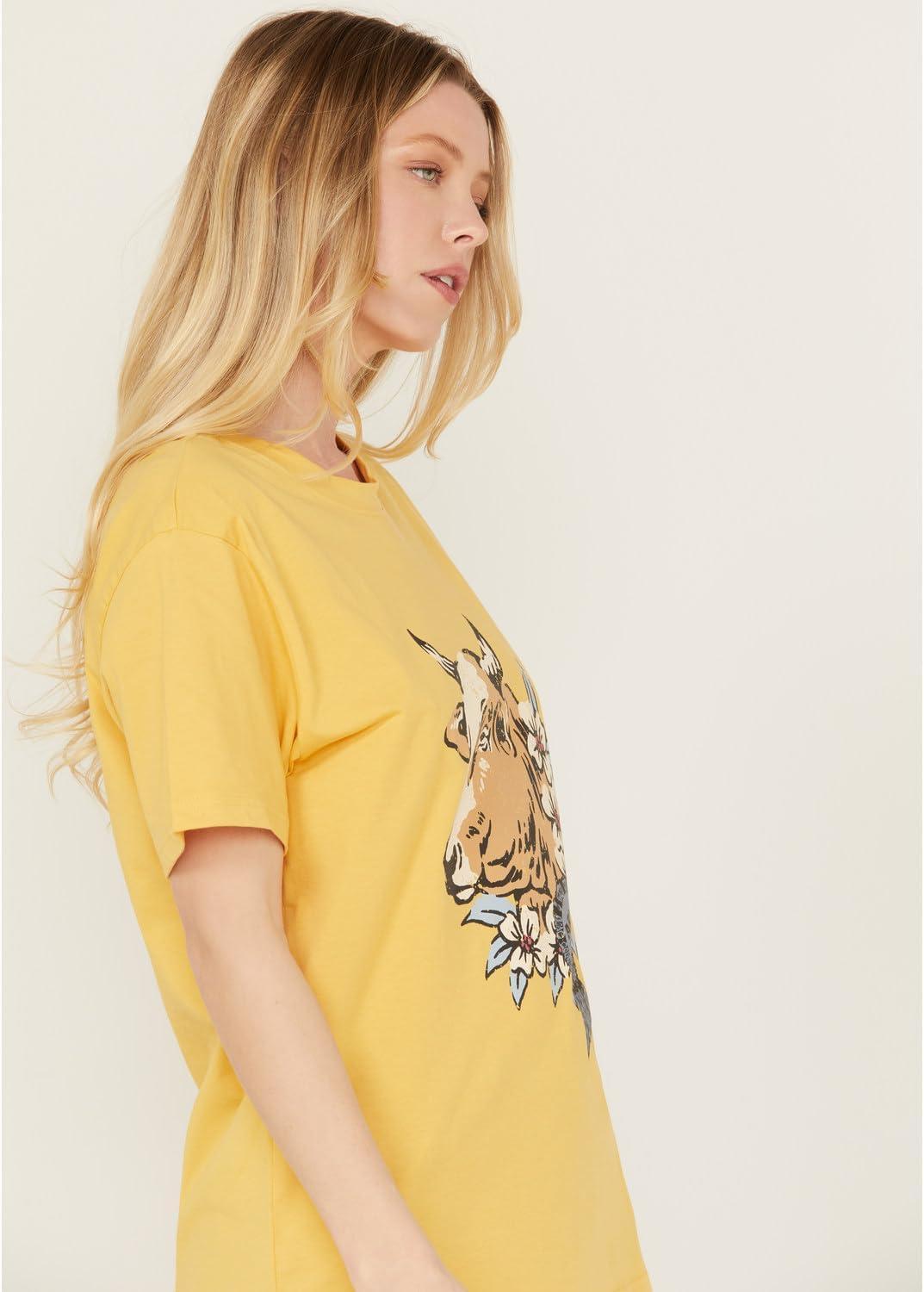 imageAriat Womens Ariat Denim Label TShirtOchre