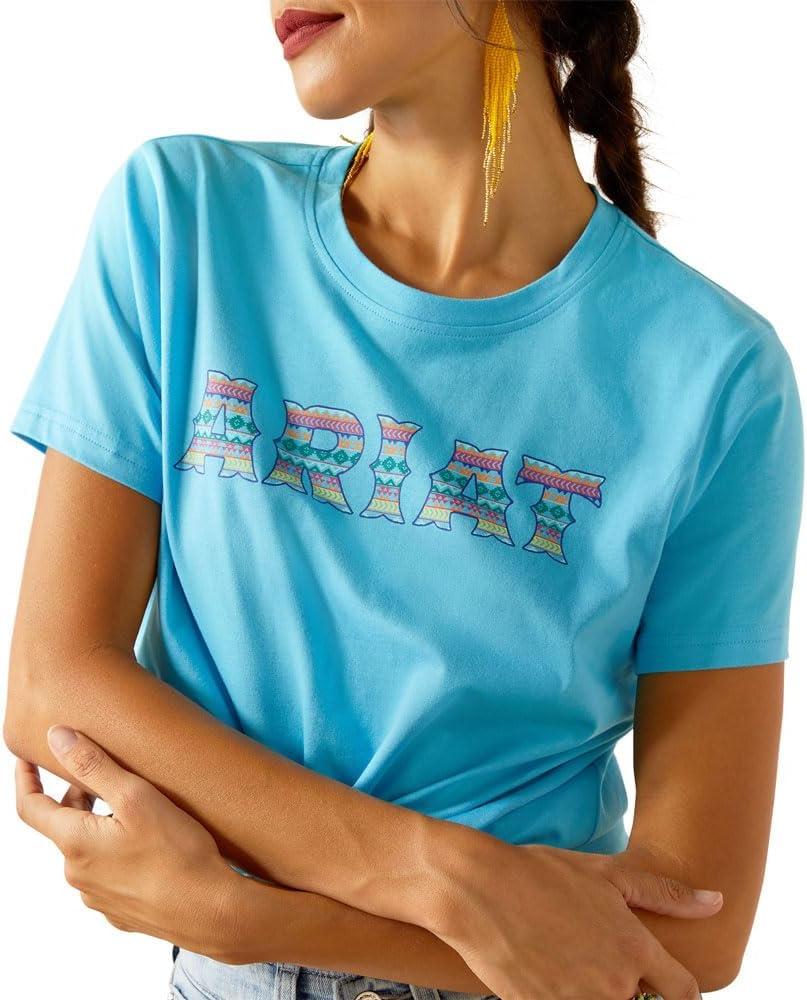 imageAriat Womens Ariat Denim Label TShirtSwim Cap