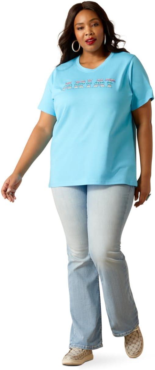 imageAriat Womens Ariat Denim Label TShirtSwim CapAriat Logo