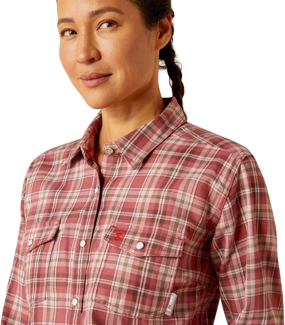 imageAriat Womens Fr Ruby Snap Work ShirtRoan Rouge
