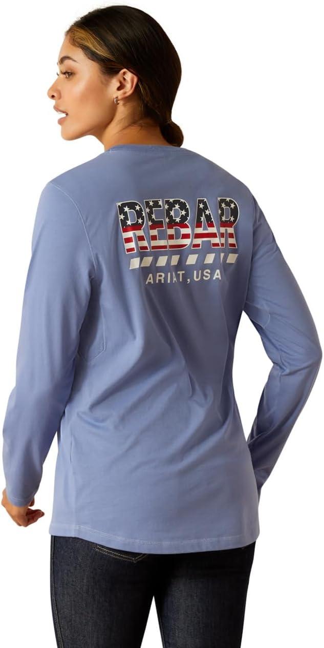 imageAriat Womens Rebar Workman Stars ampamp StripesColony Blue