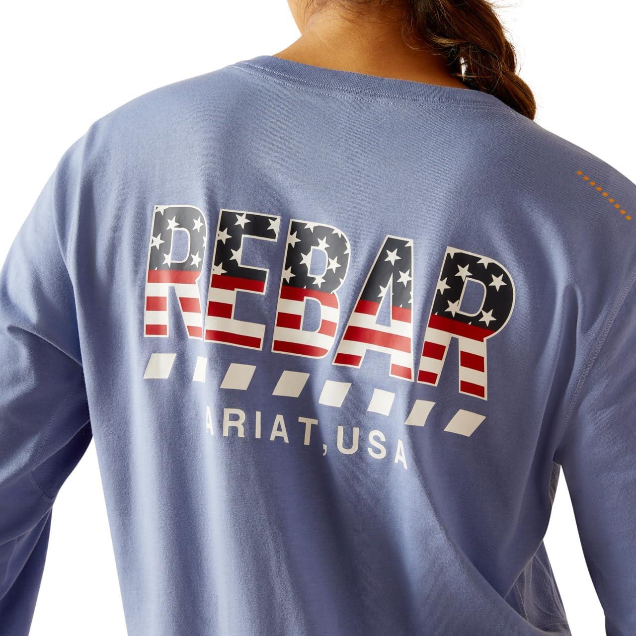 imageAriat Womens Rebar Workman Stars ampamp StripesColony Blue