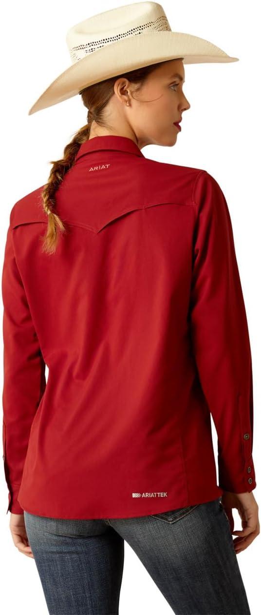 imageAriat Womens Venttek Stretch ShirtSundried Tomato