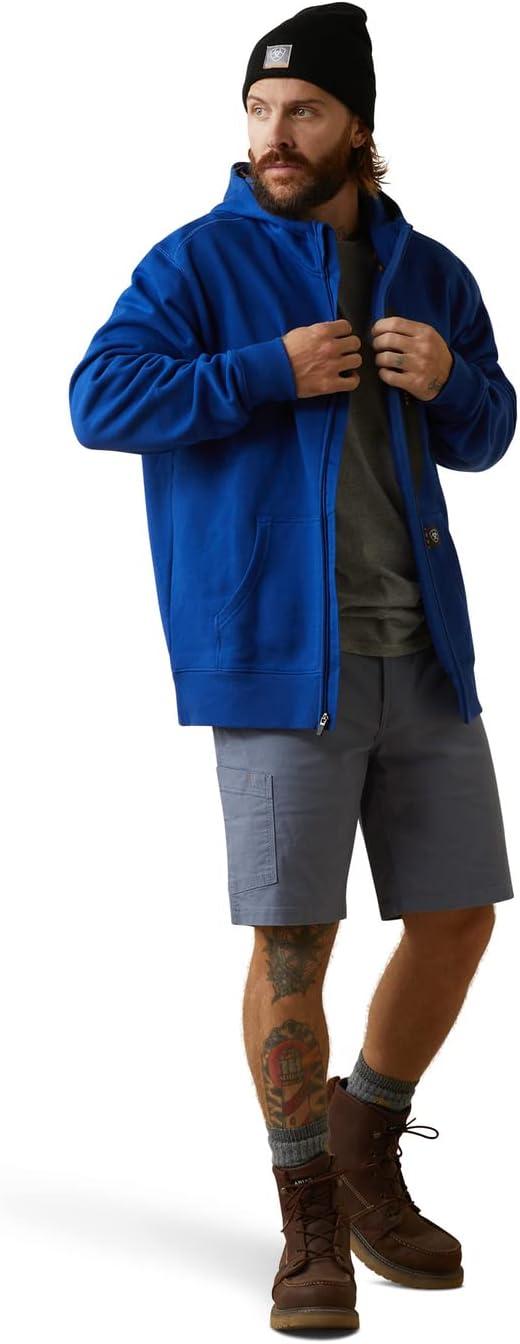 imageAriat mens Rebar Workman Full Zip HoodieRoyal Blue