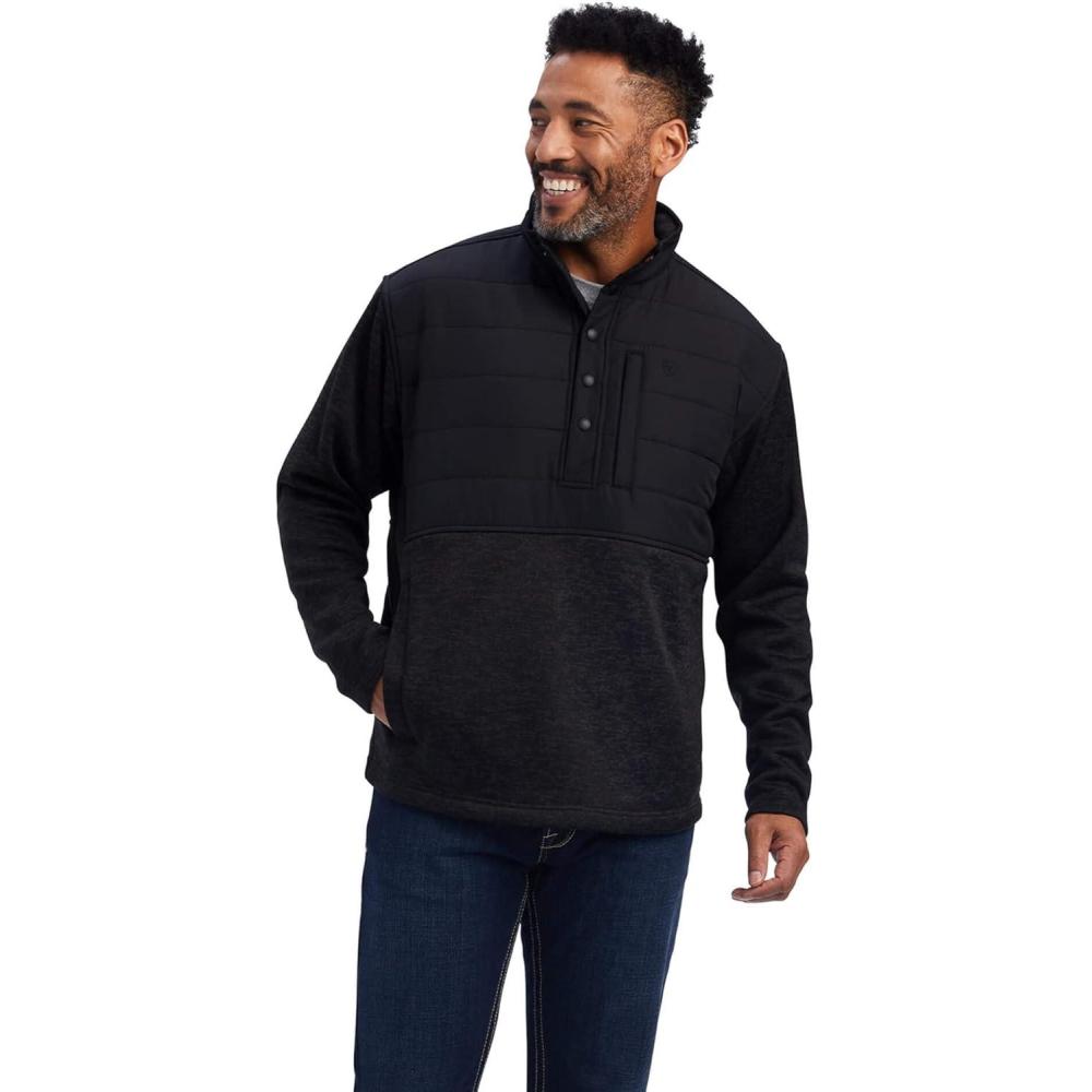 imageARIAT Caldwell Reinforced Snap SweaterCharcoal