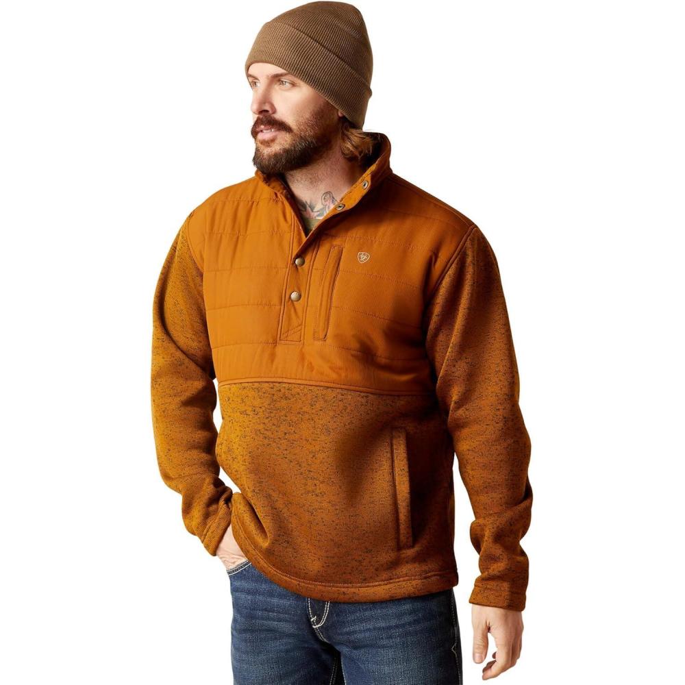 imageARIAT Caldwell Reinforced Snap SweaterChestnut