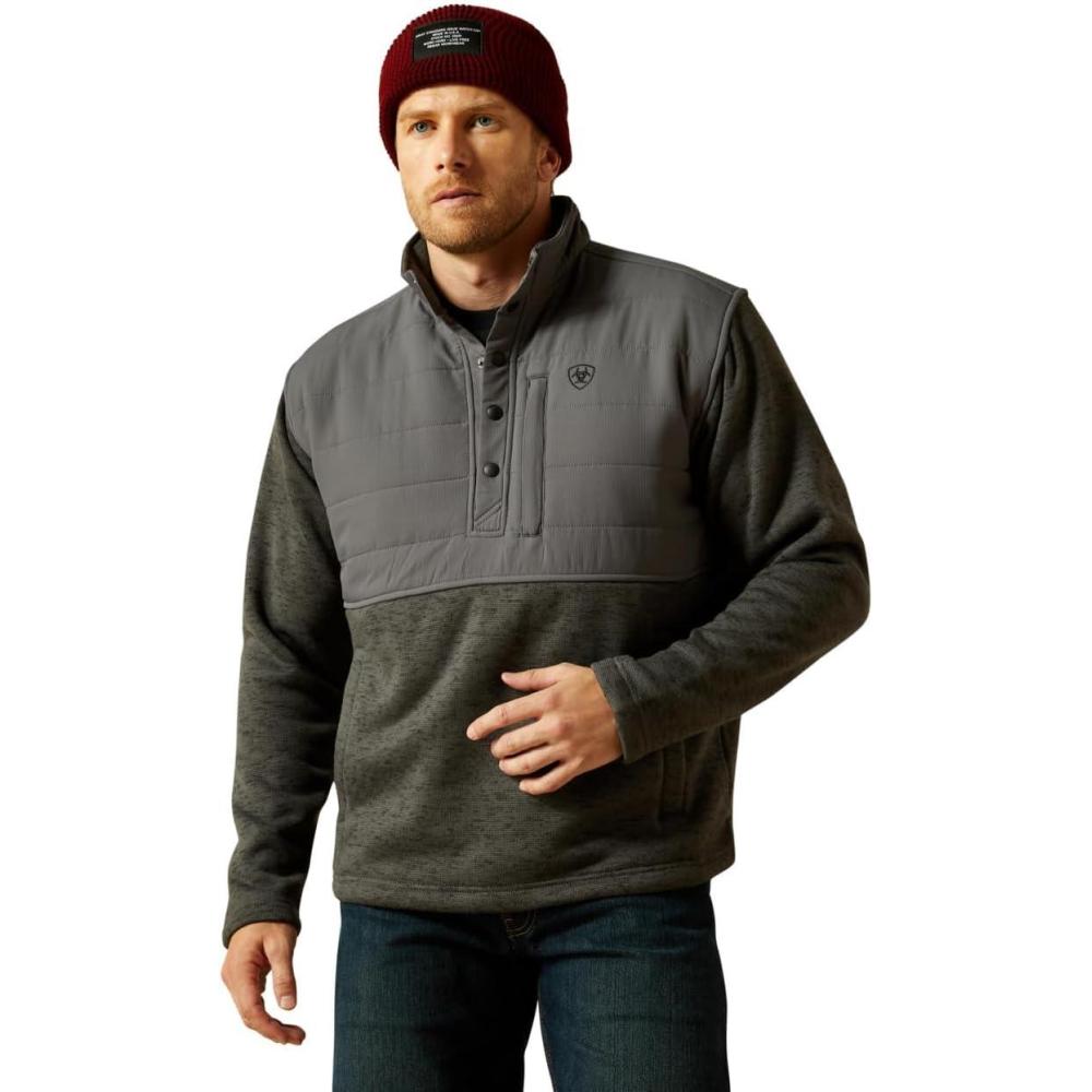 imageARIAT Caldwell Reinforced Snap SweaterGrey