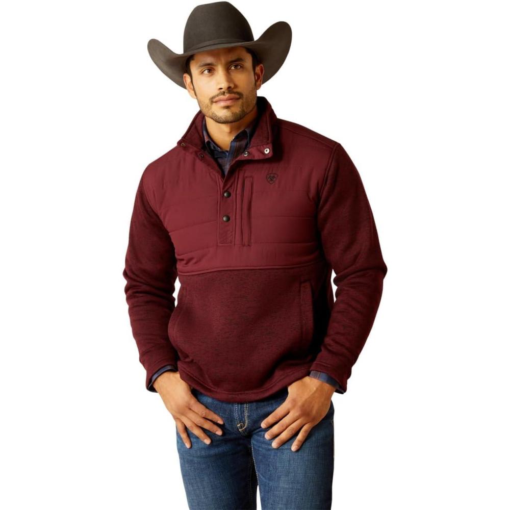 imageARIAT Caldwell Reinforced Snap SweaterWindsor Wine