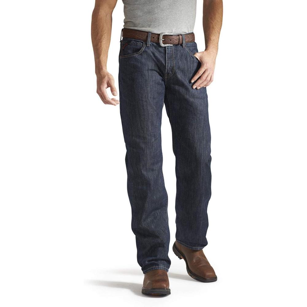 imageARIAT FR M3 Basic Stackable Straight Leg Jeans in FlintShale
