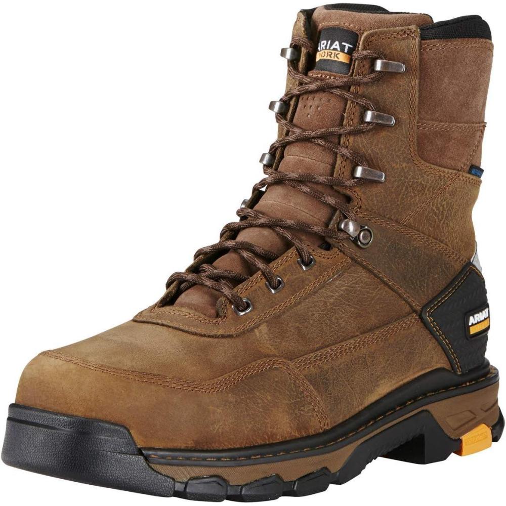 imageARIAT Intrepid 8quot Waterproof Composite Toe Work Boot Mens Leather Work BootsRye Brown