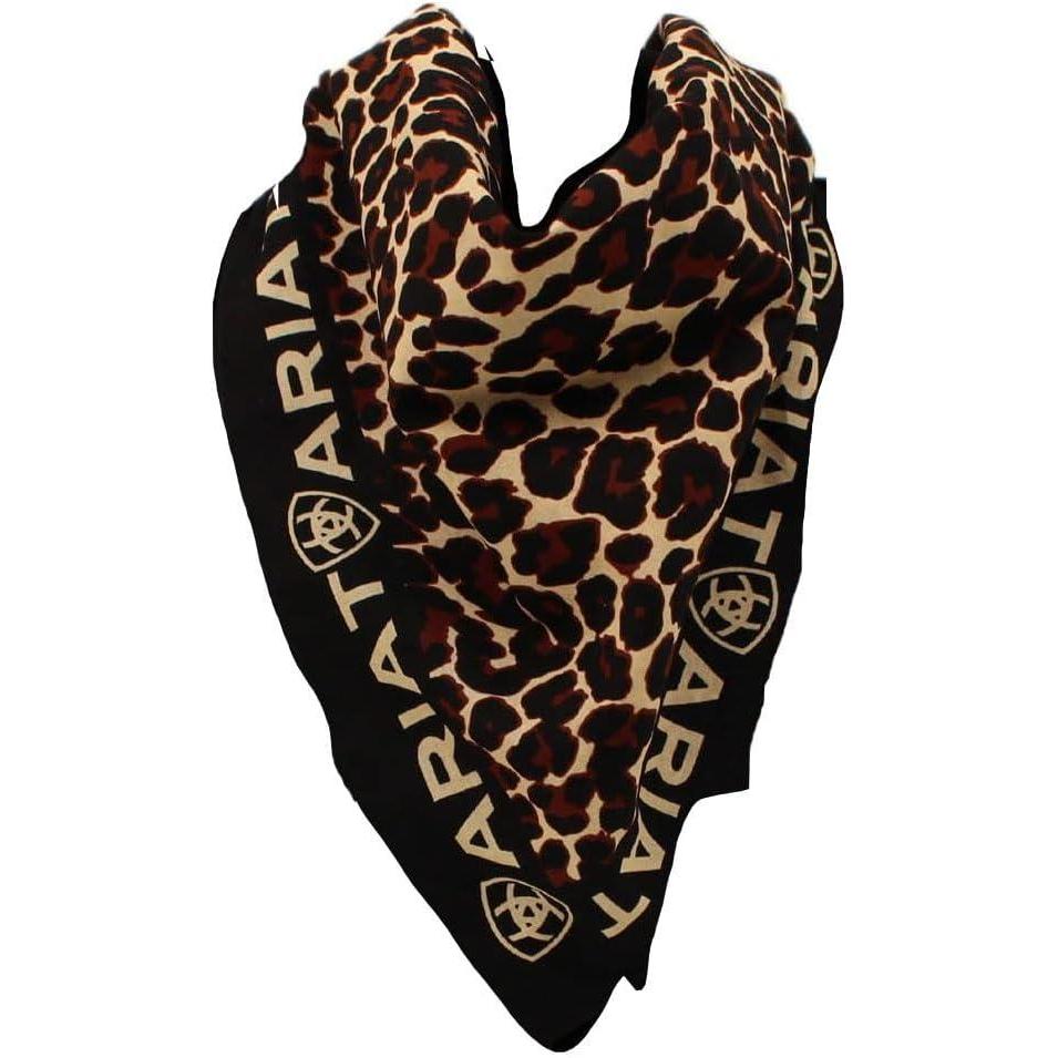 imageARIAT Leopard Print Cotton Bandana Leopard Brown