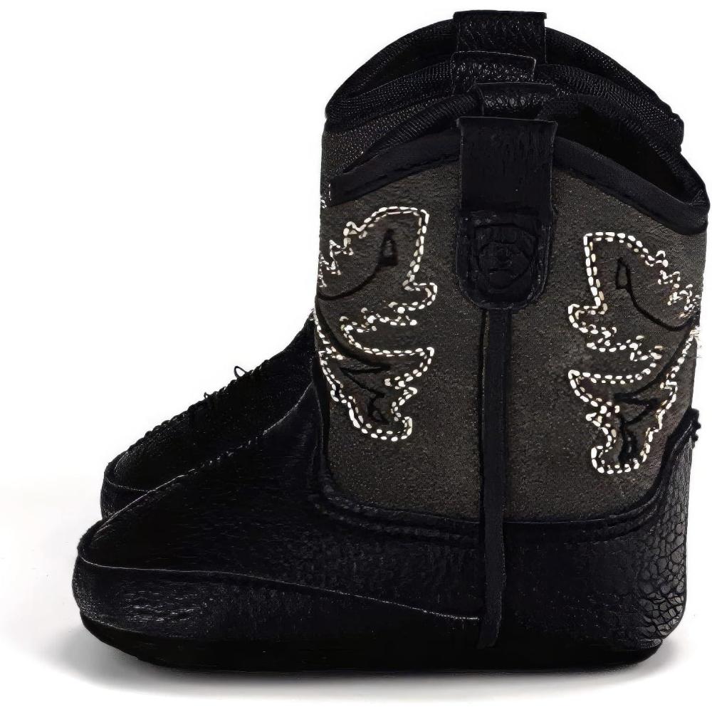 imageARIAT Lil Stompers Infant Unisex Western BootsBlack Everlite