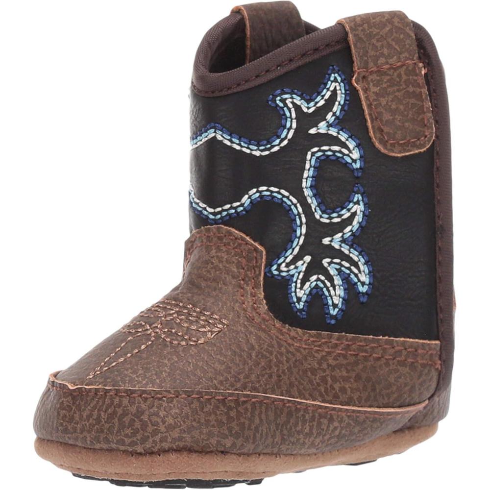 imageARIAT Lil Stompers Infant Unisex Western BootsBrown