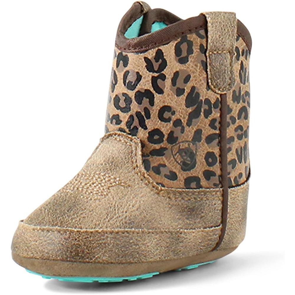 imageARIAT Lil Stompers Infant Unisex Western BootsTanBrown Savannah