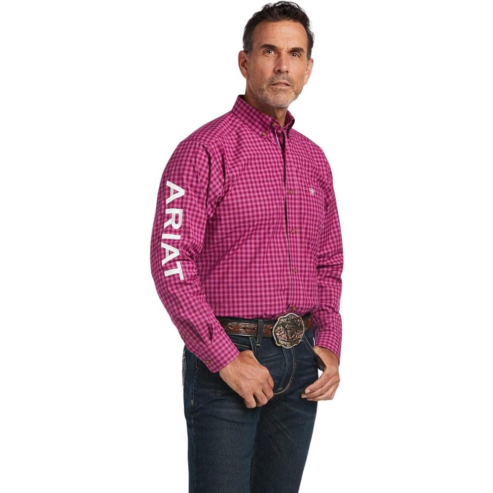imageARIAT Male Team Logo Twill Classic Fit Shirt Sea Scape USA 3XLargeTarleton Imperial Violet