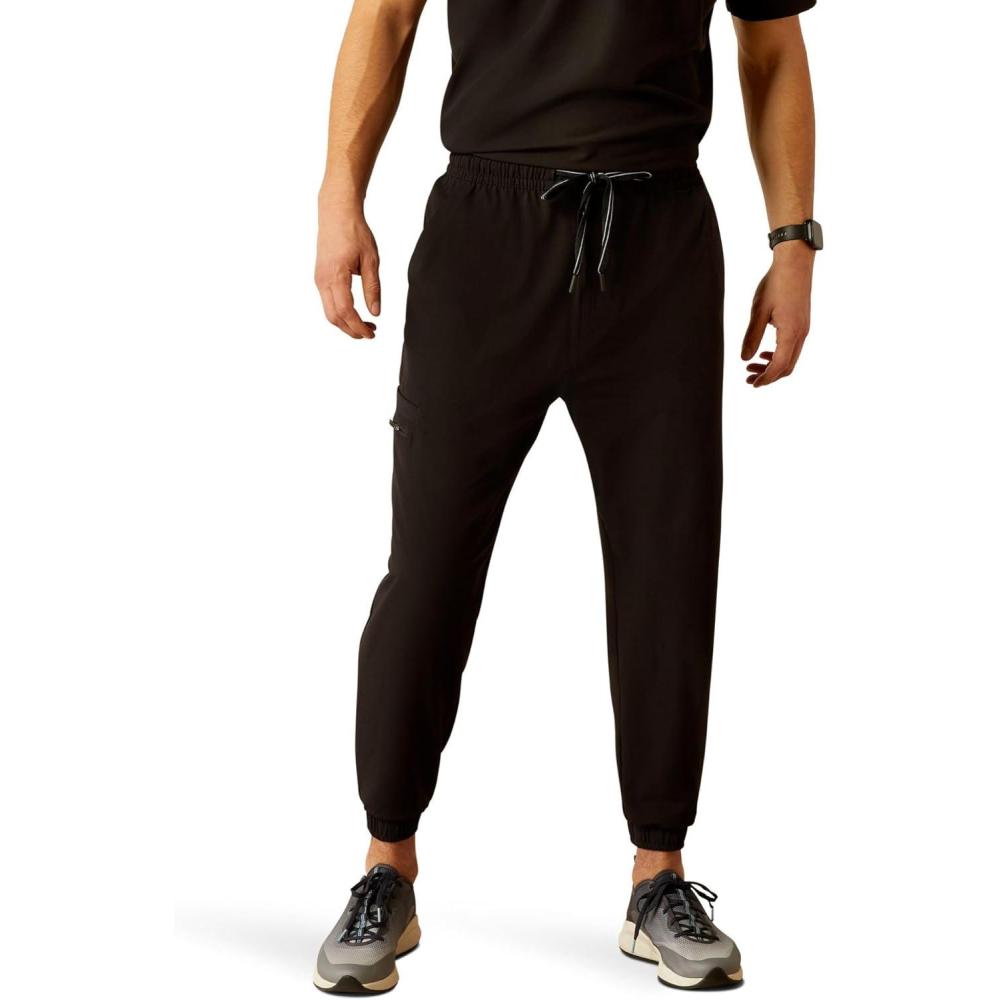 imageARIAT Mens Drew Cargo Stretch Jogger Scrub PantBlack