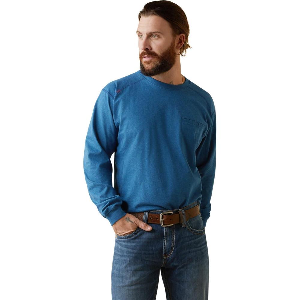 imageARIAT Mens Fr Air Crew TShirtKey Largo Heather