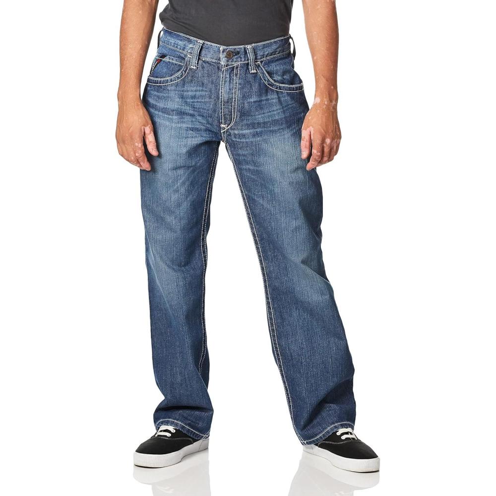 imageARIAT Mens Fr M4 Relaxed Ridgeline Boot Cut JeanGlacier