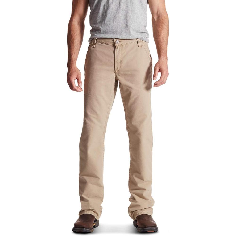 imageARIAT Mens Fr M4 Relaxed Workhorse Boot Cut PantKhaki