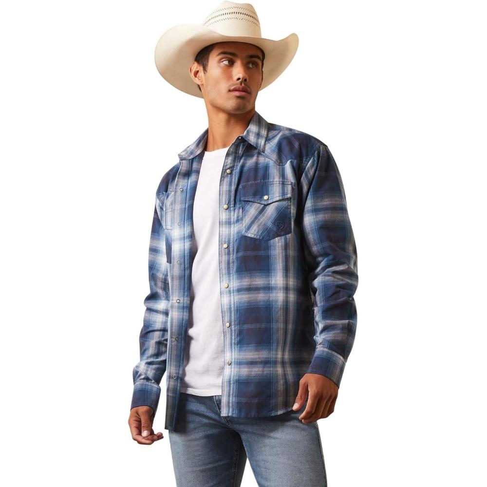 imageARIAT Mens Habel Retro Fit ShirtDark Denim