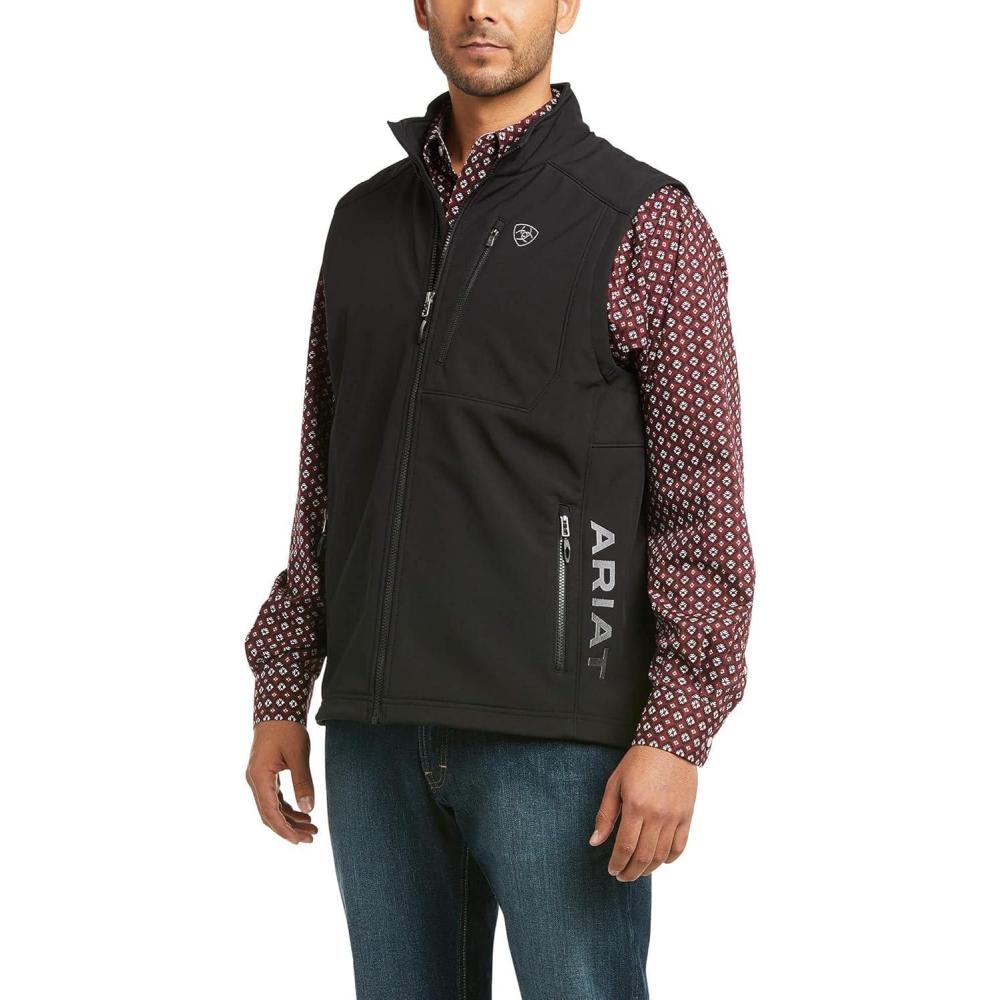 imageARIAT Mens Logo 20 Patriot Softshell VestBlack