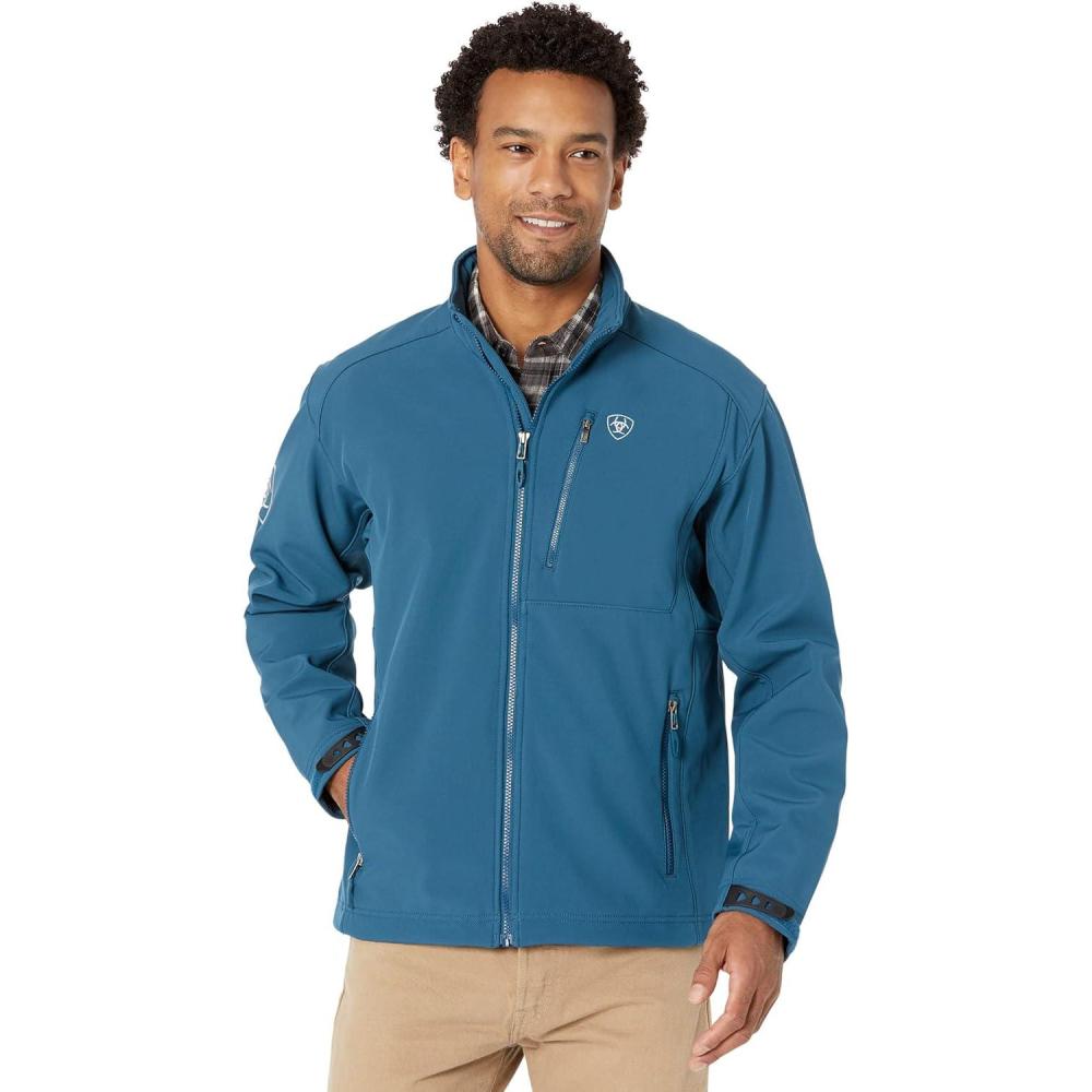 imageARIAT Mens Logo 20 Softshell JacketMajolica Blue