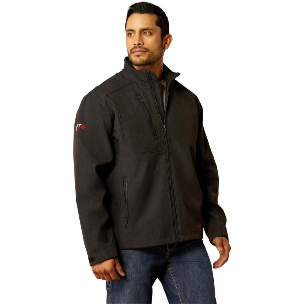 imageARIAT Mens New Team Softshell Mexico Water Resistant JacketBlackMexico