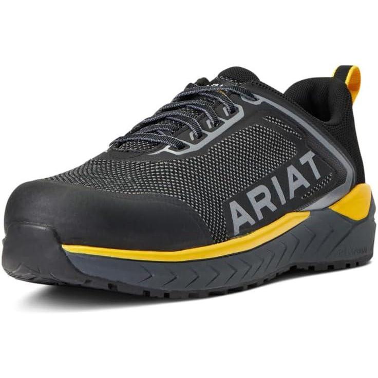 imageARIAT Mens Outpace Sd Composite Toe Safety ShoeCharcoalBlazing Yellow