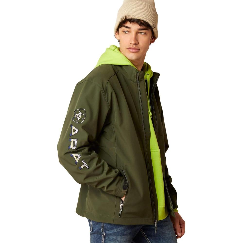 imageARIAT Mens Patriot Water Resistant Softshell Jacket CharcoalDuffle Bag