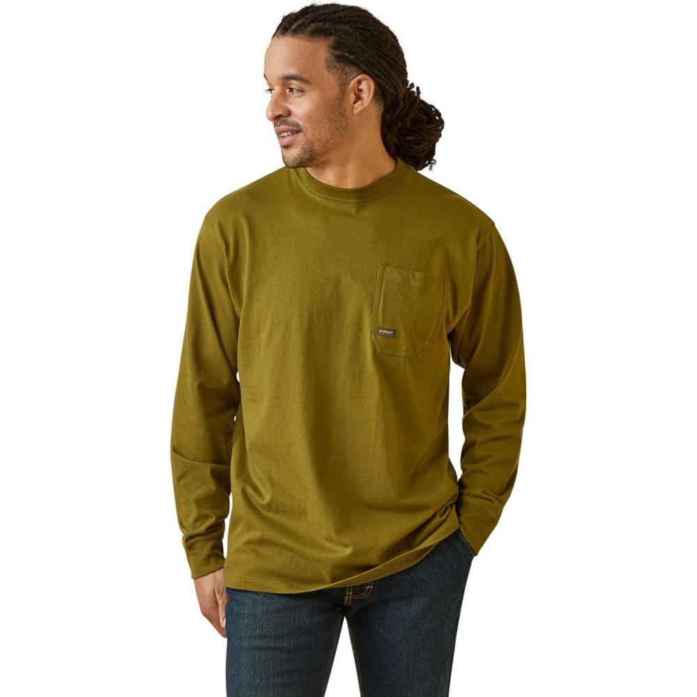 imageARIAT Mens Rebar Cotton Strong Shock FireAvocado