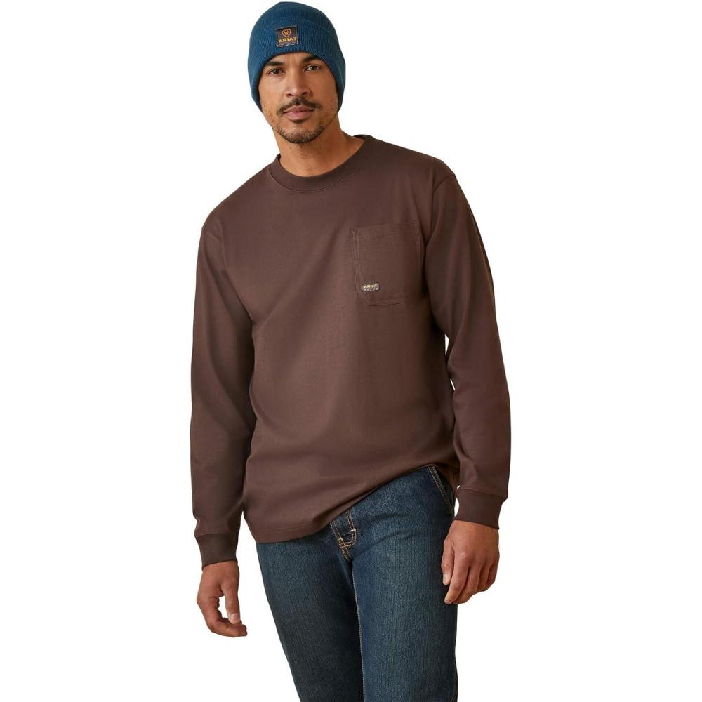imageARIAT Mens Rebar Cotton Strong Shock FireCoffee Bean