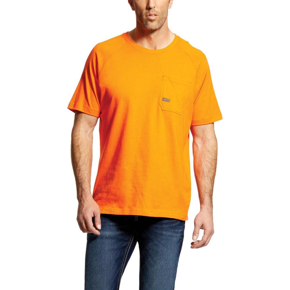 imageARIAT Mens Rebar Cotton Strong TShirtSafety Orange