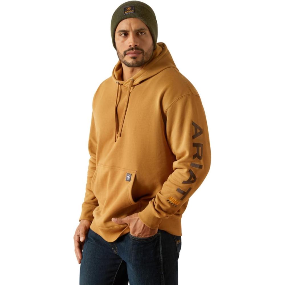 imageARIAT Mens Rebar Graphic HoodieDijonMole