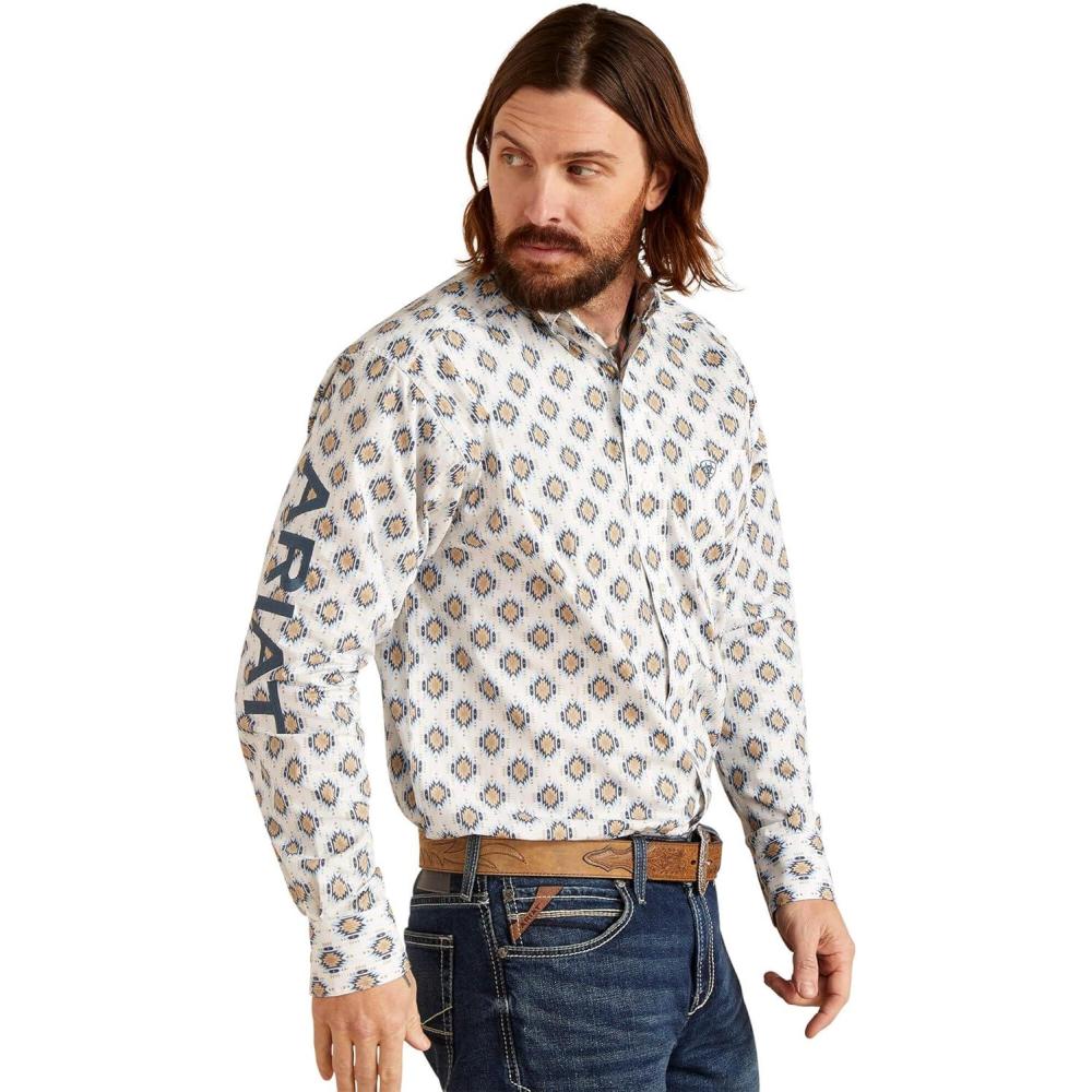 imageARIAT Mens Team Warner Classic Fit ShirtWhite